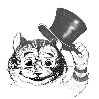 チェシャ猫になったゆうきとものイラスト