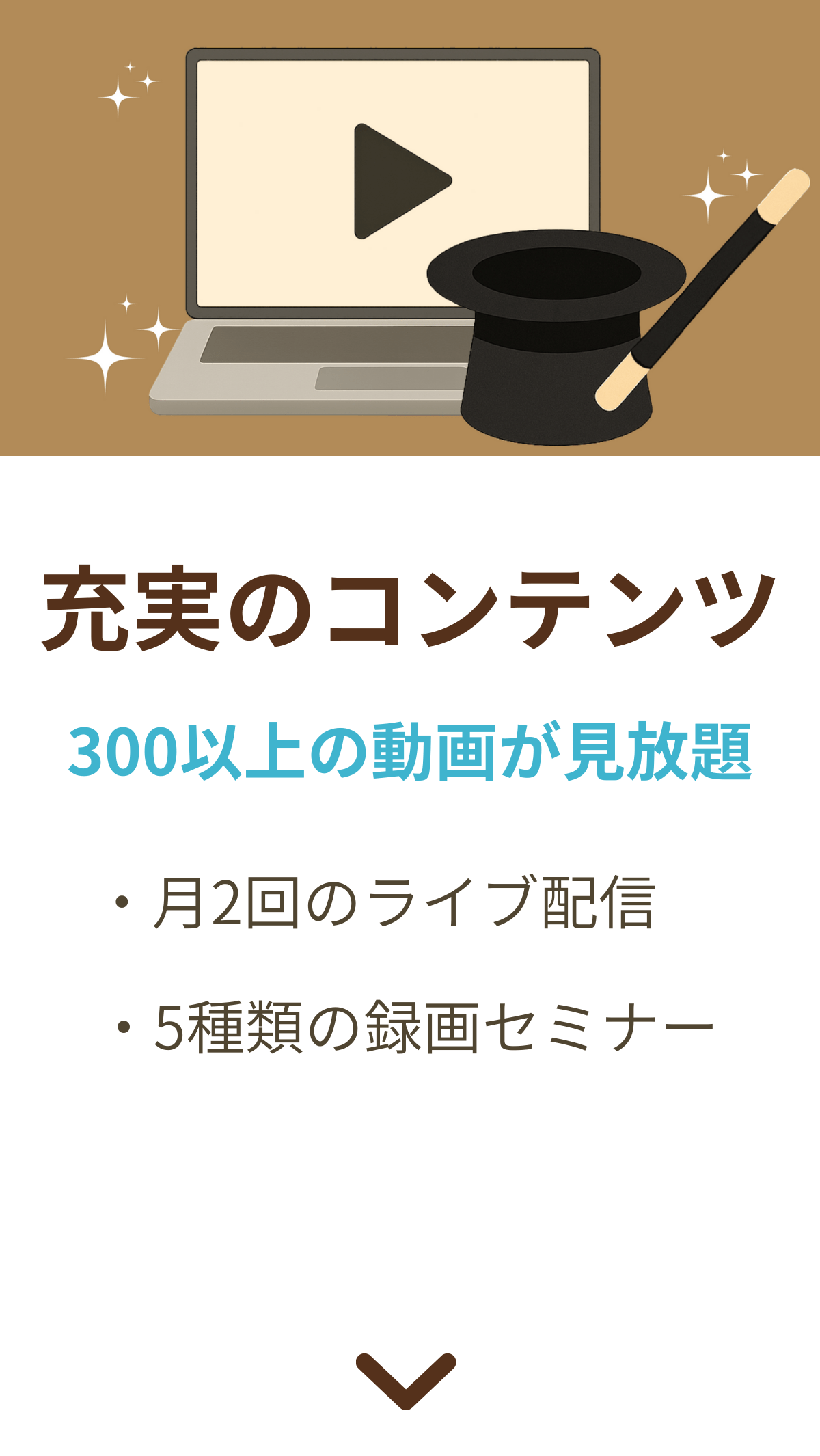 パソコン、シルクハットとステッキのイラスト